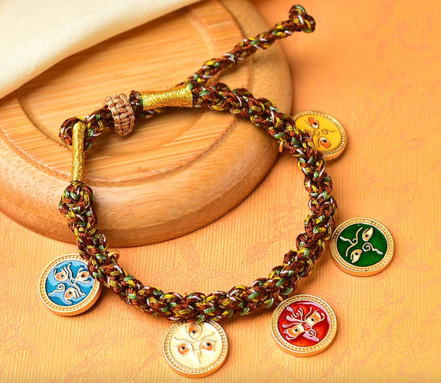 Tibetan Buddhist Handmade Bracelet Lucky Knot Multi Color Red String Rope  Knots | eBay